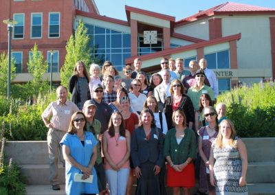 2016 Community Grant Awards recipients lined up at Western CO University.