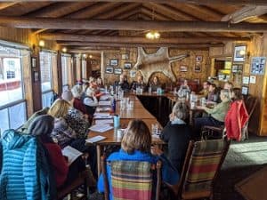 Nonprofit Network Meeting at the Almont Resort dining room presented by Trish Thibido.